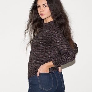🌈 American Apparel Metallic Fisherman Sweater 🌈